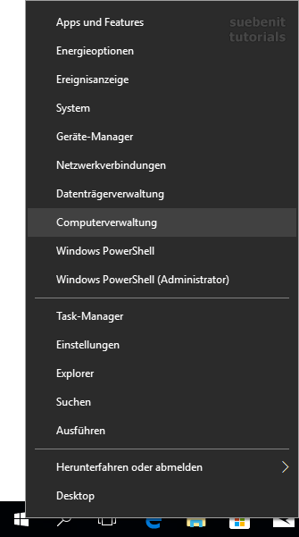 Windows 10 Computerverwaltung aufrufen