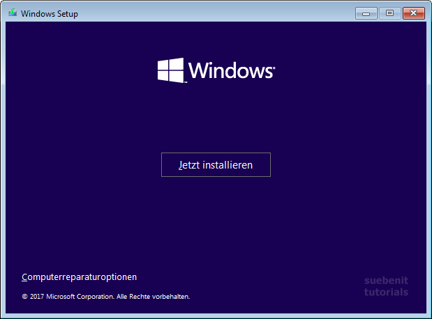 Windows 10 jetzt installieren.