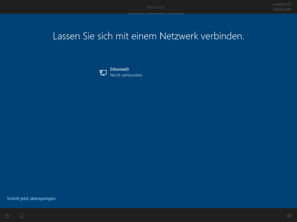 Windows 10 installieren Netzwerk